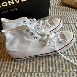 Men’s size 10.5 white Converse high tops